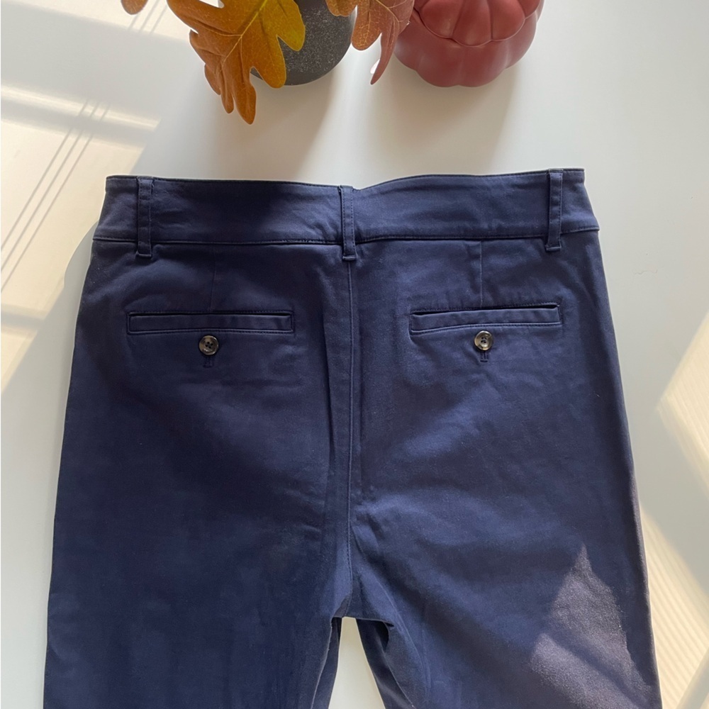Anthropologie - Navy Straight Leg Trouser​​​​